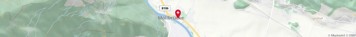 Kartendarstellung des Standorts für Teurnia-Apotheke in 9813 Möllbrücke